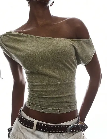 Top SHEIN, verde