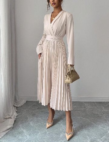 Rochie medie SHEIN, crem
