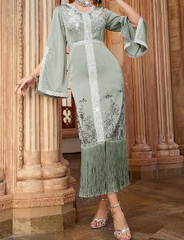 Rochie lunga SHEIN, verde