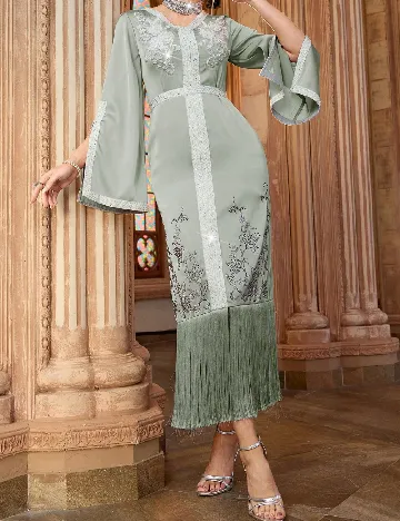 Rochie lunga SHEIN, verde