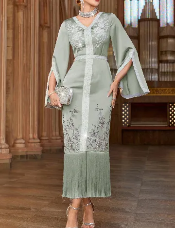 Rochie lunga SHEIN, verde