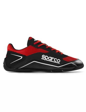 Adidasi protectie motorsport  Sparco, negru/rosu