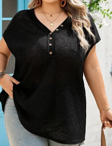 Bluza SHEIN CURVE, negru