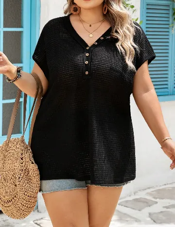 Bluza SHEIN CURVE, negru