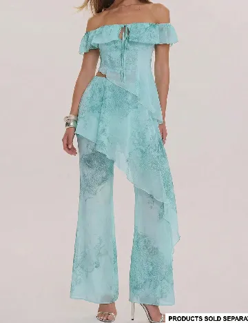 Fusta pantalon Musera, turcoaz