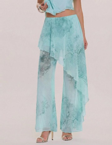 Fusta pantalon Musera, turcoaz