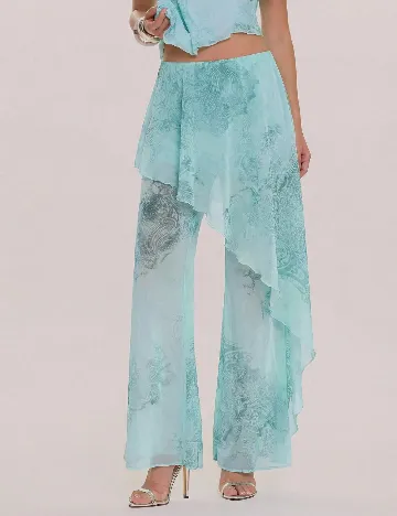 Fusta pantalon Musera, turcoaz