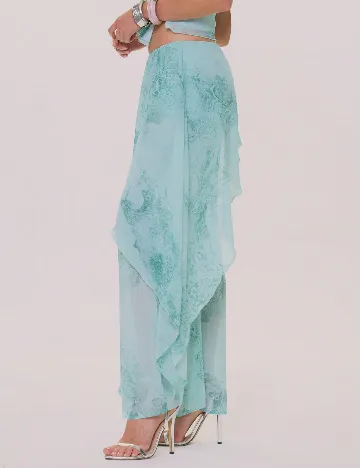 Fusta pantalon Musera, turcoaz