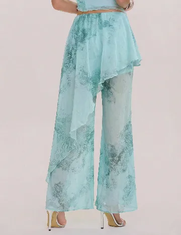 Fusta pantalon Musera, turcoaz
