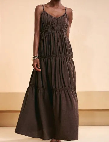 Rochie lunga SHEIN, maro