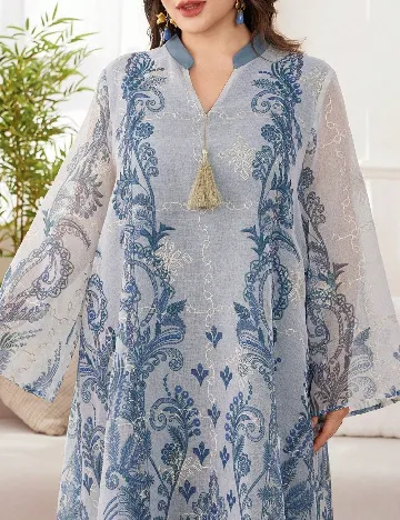 Rochie lunga SHEIN CURVE, albastru