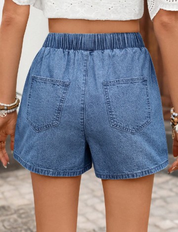 Pantaloni scurti SHEIN, albastru