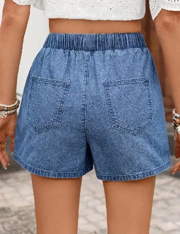 Pantaloni scurti SHEIN, albastru