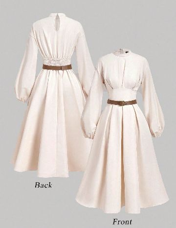 Rochie medie SHEIN, crem