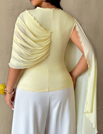 Bluza SHEIN CURVE, galben