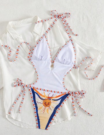 Costum de baie SHEIN, mix culori