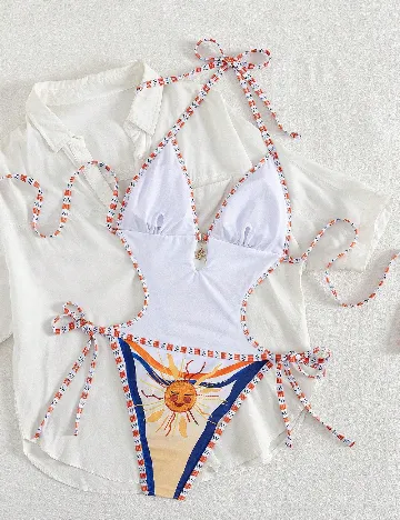 Costum de baie SHEIN, mix culori