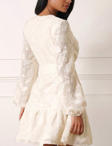 Rochie scurta SHEIN, ecru
