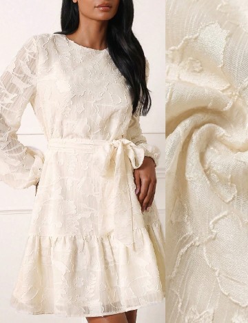 Rochie scurta SHEIN, ecru