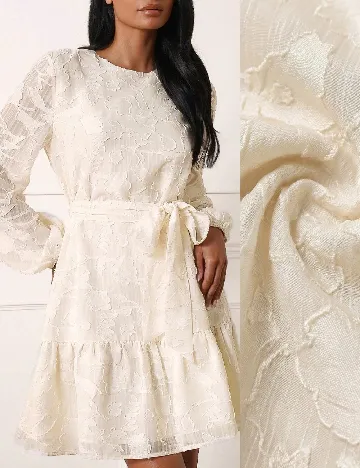 Rochie scurta SHEIN, ecru