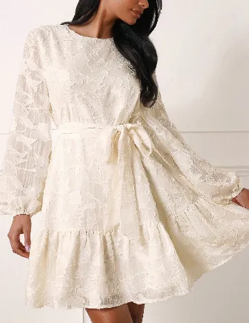 Rochie scurta SHEIN, ecru