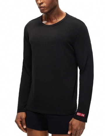 Bluza de pijama SHEIN, negru