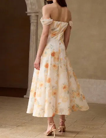 Rochie medie MOTF, floral print