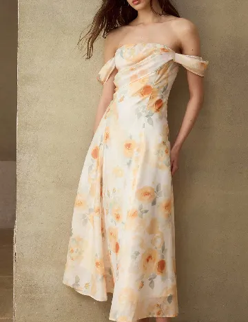 Rochie medie MOTF, floral print