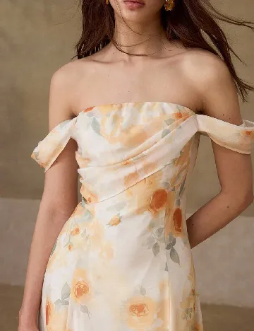 Rochie medie MOTF, floral print