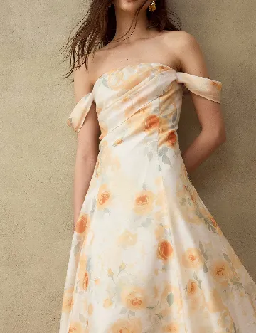 Rochie medie MOTF, floral print