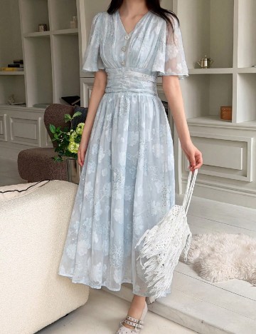 Rochie medie SHEIN, albastru