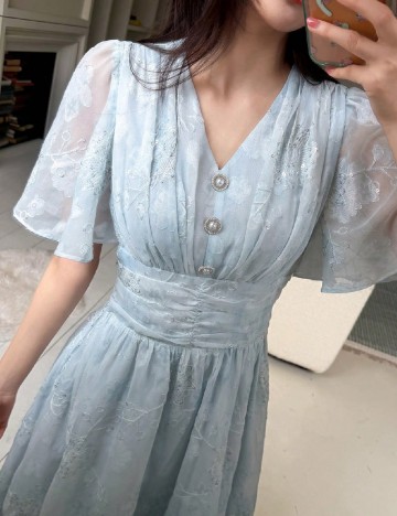 Rochie medie SHEIN, albastru