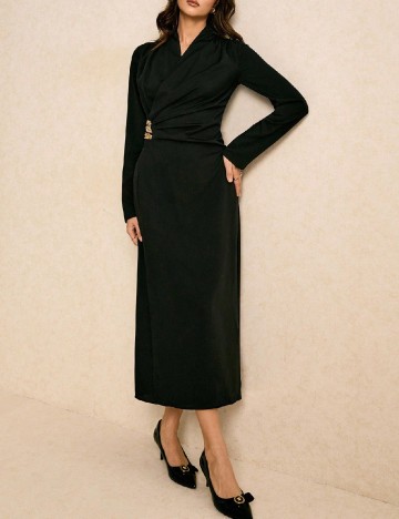 Rochie medie Poeselle, negru