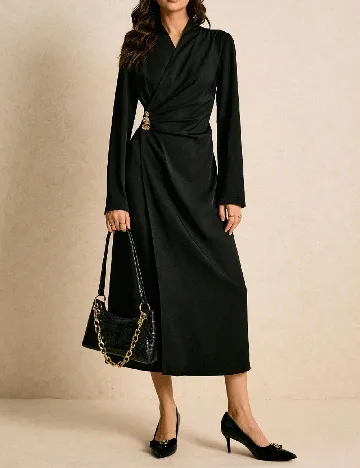 Rochie medie Poeselle, negru