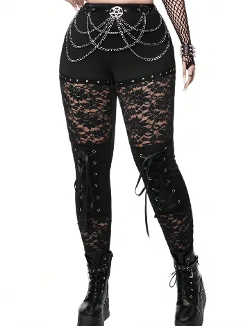 Pantaloni SHEIN CURVE, negru
