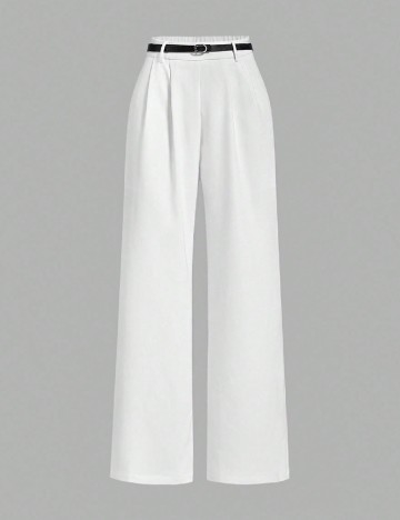 Pantaloni SHEIN, alb