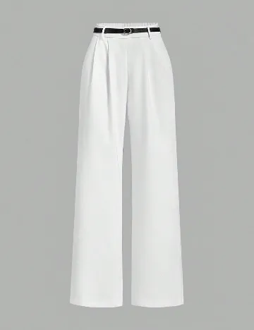 Pantaloni SHEIN, alb