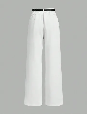 Pantaloni SHEIN, alb