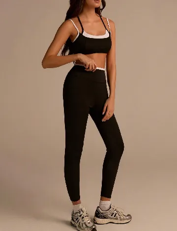 Compleu SHEIN, negru/alb