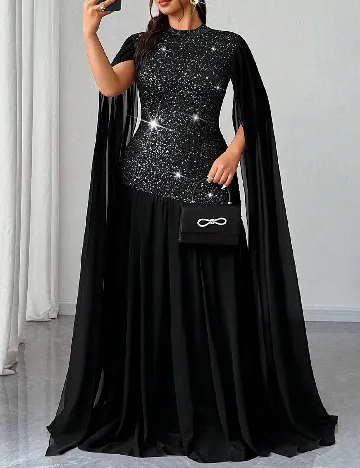 Rochie lunga SHEIN CURVE, negru