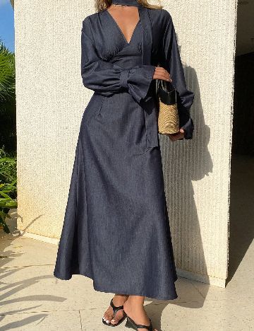 Rochie lunga SHEIN, bleumarin