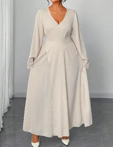 Rochie lunga SHEIN CURVE, crem