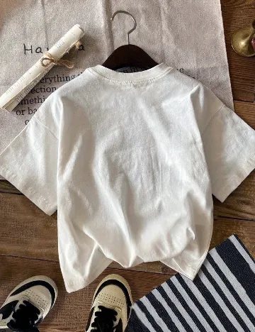 Tricou Shein Kids, alb