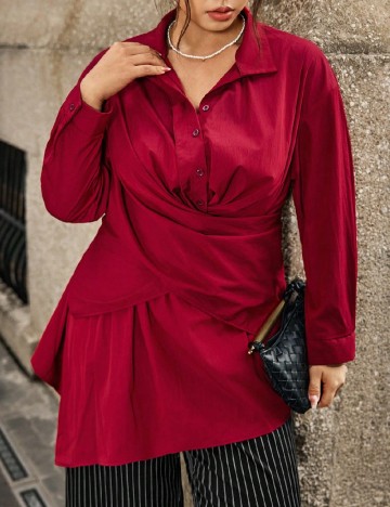 Bluza SHEIN CURVE, rosu