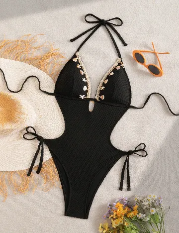 Costum de baie SHEIN, negru