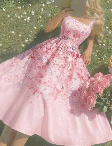 Rochie medie SHEIN, roz