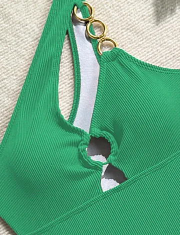 Costum de baie SHEIN, verde