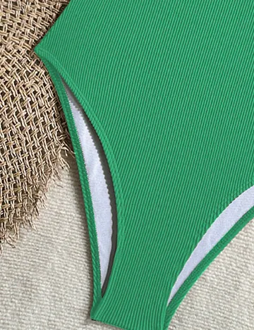 Costum de baie SHEIN, verde