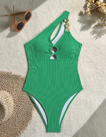 Costum de baie SHEIN, verde