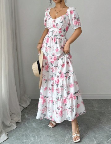 Rochie lunga SHEIN, floral print